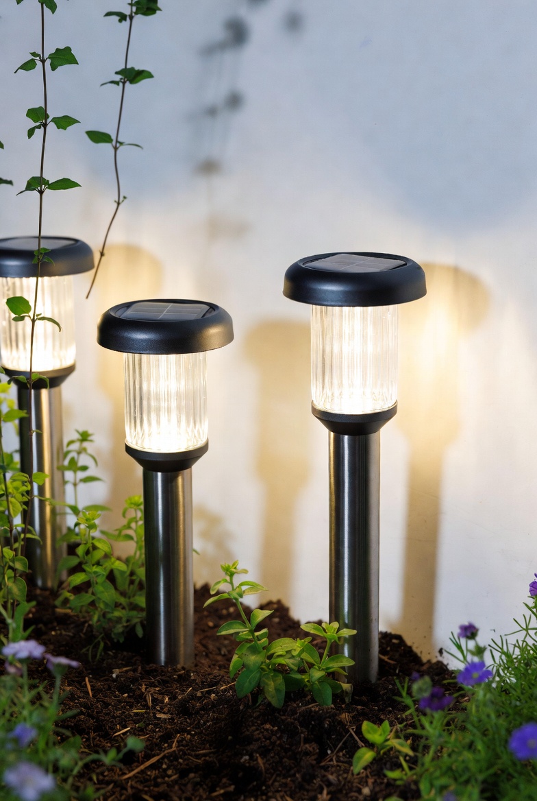 Solar-Powered Garden Light Set (4 Pack)